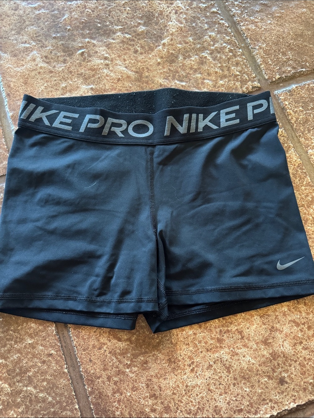 Nike Black Pro Women's Bike Shorts with Branded Waistband